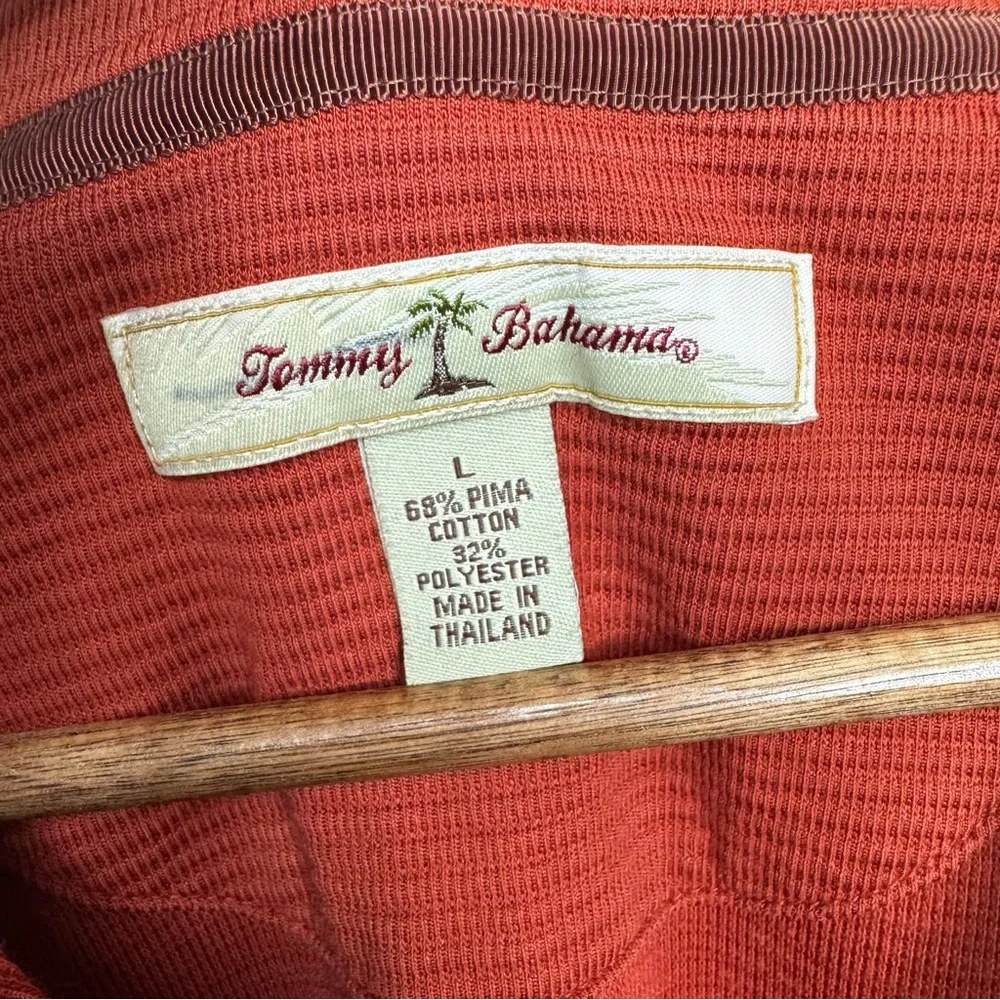 Tommy Bahama Orange Polo Shirt with Soft Fabric and Relaxed Fit